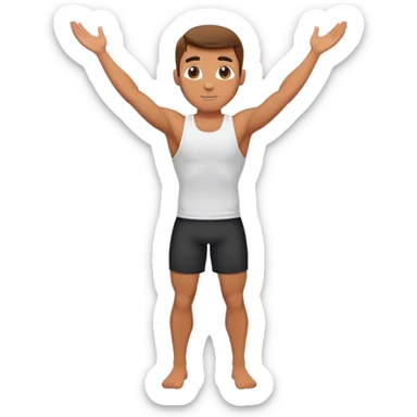 gym guy T-pose sticker