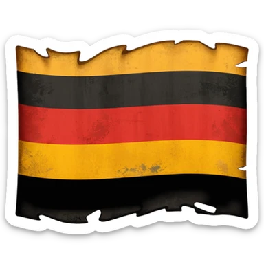 German flag 1945 year  sticker