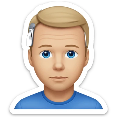 Donnie Wahlberg with dark blonde hair sticker