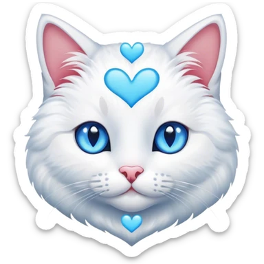 cat with heart's sticker