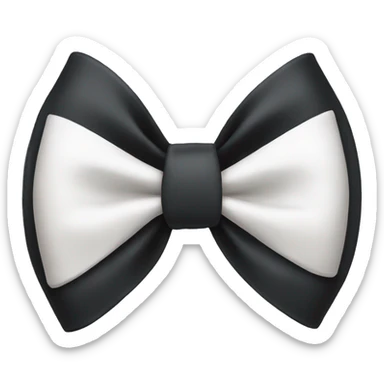 Black bow sticker