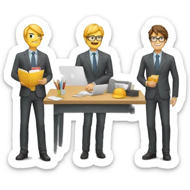 Conseil personnalisé des entreprises et des étudiants par des experts sticker