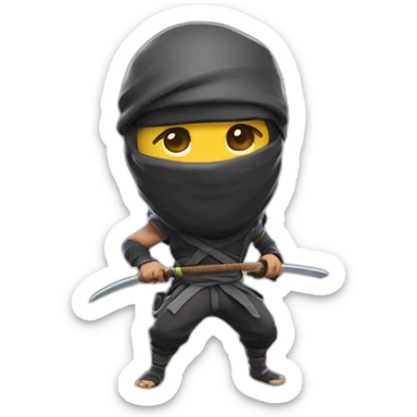 Ninja Fortnite flossing sticker