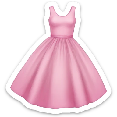 pink dress sticker