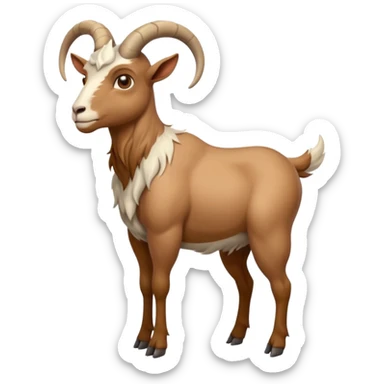 half human half goat creature full body sticker