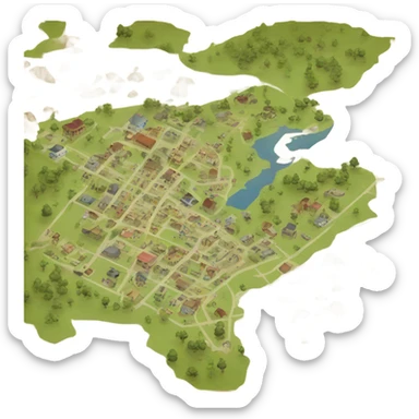 map of lubya sticker