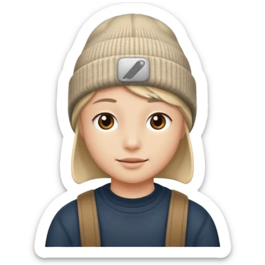 only a beanie sticker