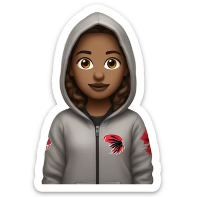 Girl with brown hair, hazel eyes brae and a toronto raptors hoodie sticker