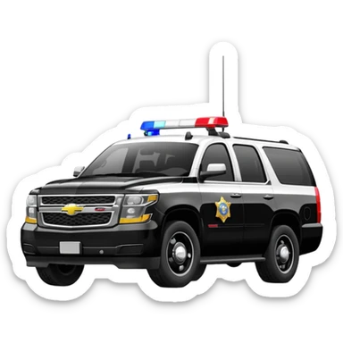 Chevrolet Suburban Police sticker