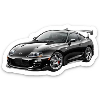 Toyota Supra MK4 best view  sticker