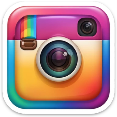 Genarate me png type emoji of instagram Logo I want the emoji exactly looking like instagram logo sticker