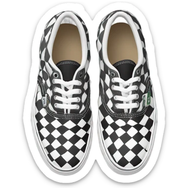 Checkered vans shoes sticker