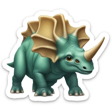 triceratops sticker