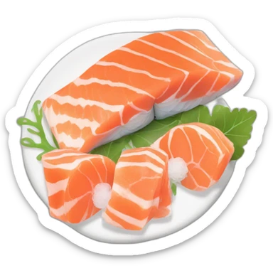 salmon sashimi sticker