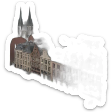 city Charleroi belgium sticker