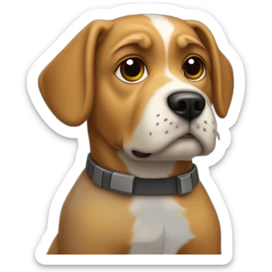 Luke skywalker the dog sticker