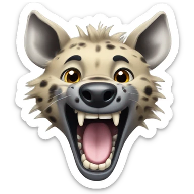 Laughing hyena   sticker