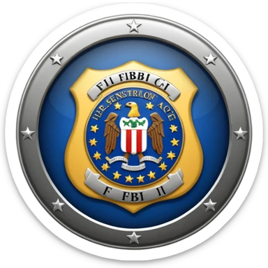 The FBI badge sticker