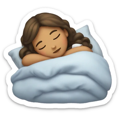 Girl sleeping  sticker