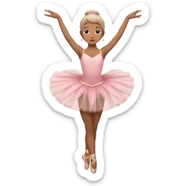 full body balet with tutu sticker