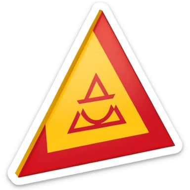 Emoji of the Sicilian Flag sticker