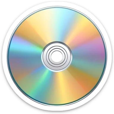 CD disk sticker