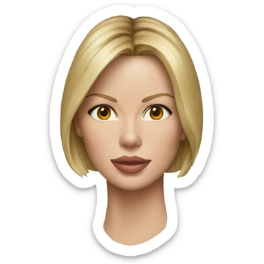 ultra realistic charlize theron wearing shirt sticker