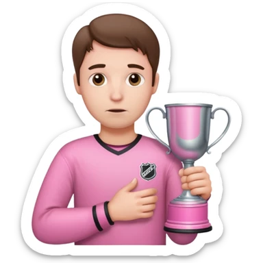 Sad face with preppy Stanley cup sticker