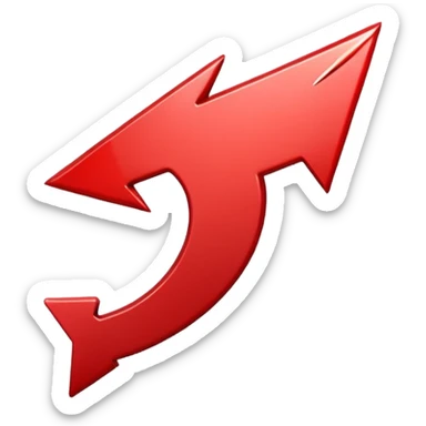 Red Arrow down  sticker