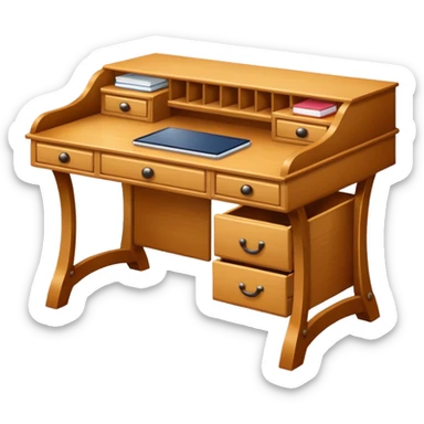 Writing desk sticker