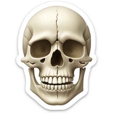 Skull sticker
