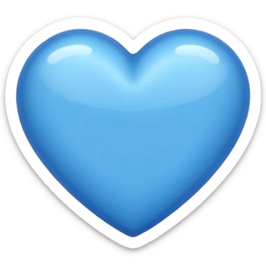 Coração azul sticker
