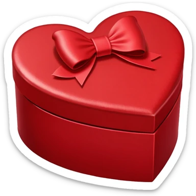 Surprise heart shaped box sticker