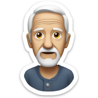 Slow old man sticker