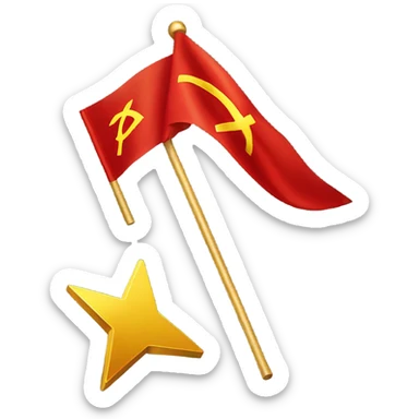 Create the Soviet Union flag sticker