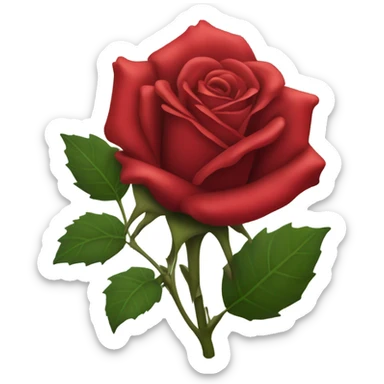 Red rose sticker