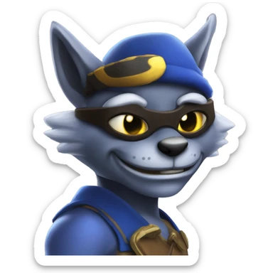 sly cooper but freaky sticker