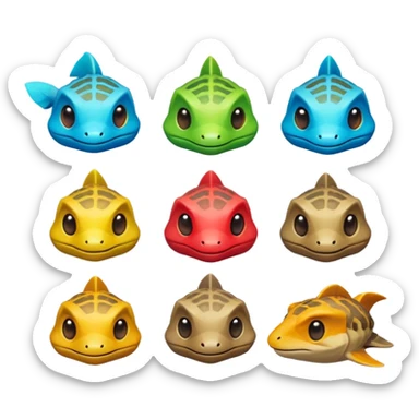 a set of emotes for youtube memberships based on a gek from No man's sky video game sticker