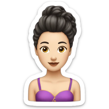 Chinois cheveux mal coiffé sticker