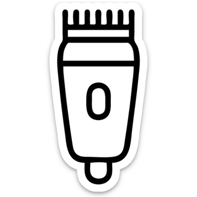 clipper, minimal line icon, outlined icon with no fill sticker