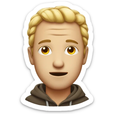 A guy with a third eye  sticker