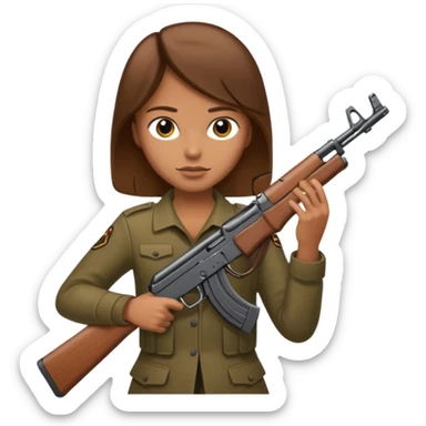 AK47 in heand sticker