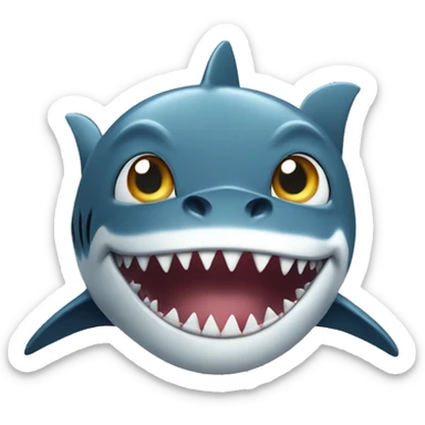 Shark whit a cat  sticker