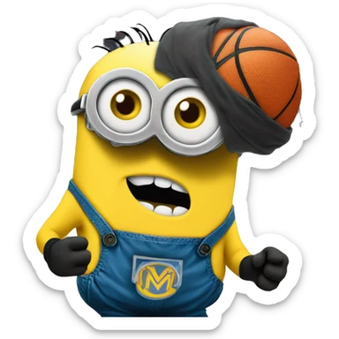 minions basketball milwaukee sticker