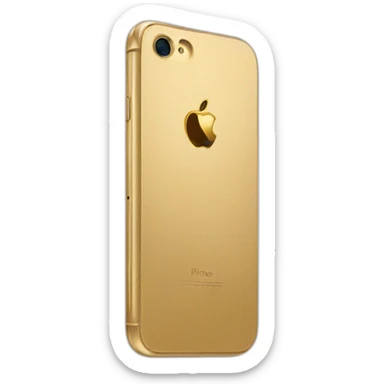 gold iphone sticker