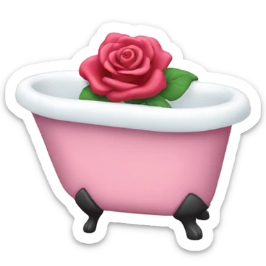 Rosa badekåpe sticker