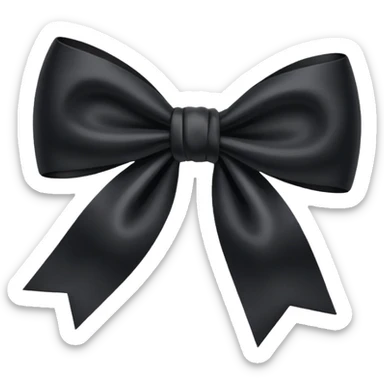 moño de luto sticker