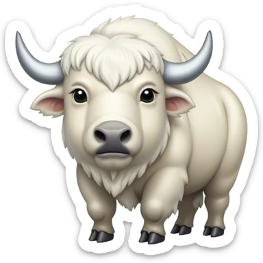 white bison sticker