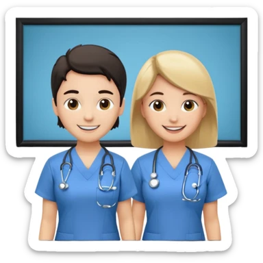 classroom with nurses sticker