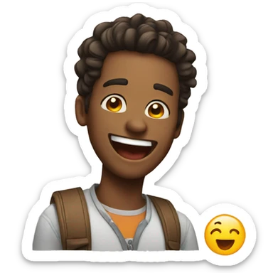 Emoji Cute laugh sticker